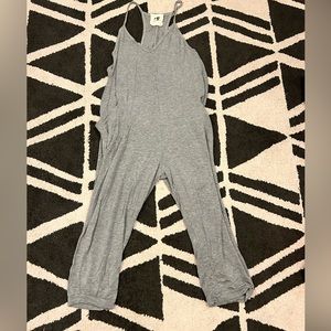 free people gray jumpsuit size M